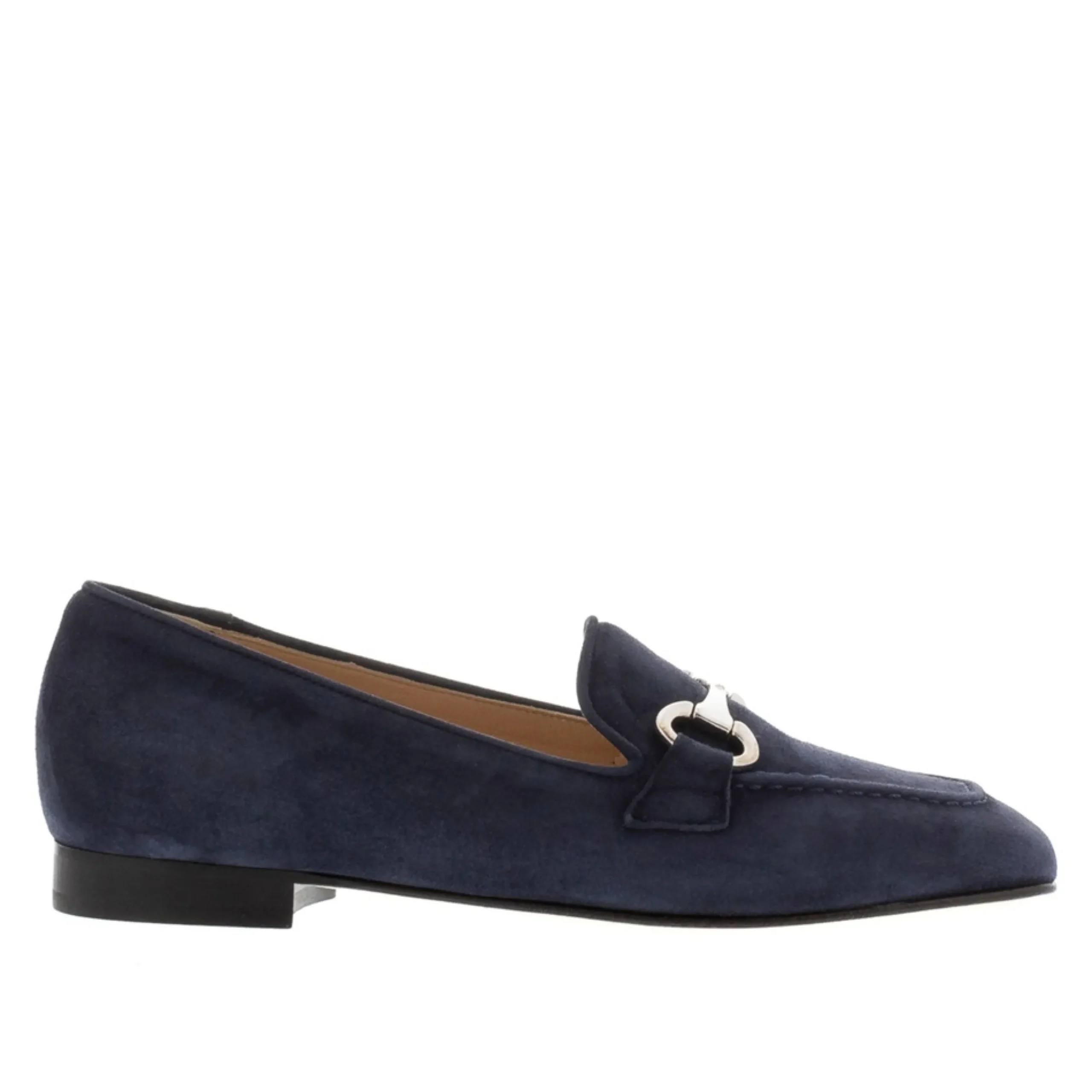 Loudan Navy Suede Snaffle Loafers