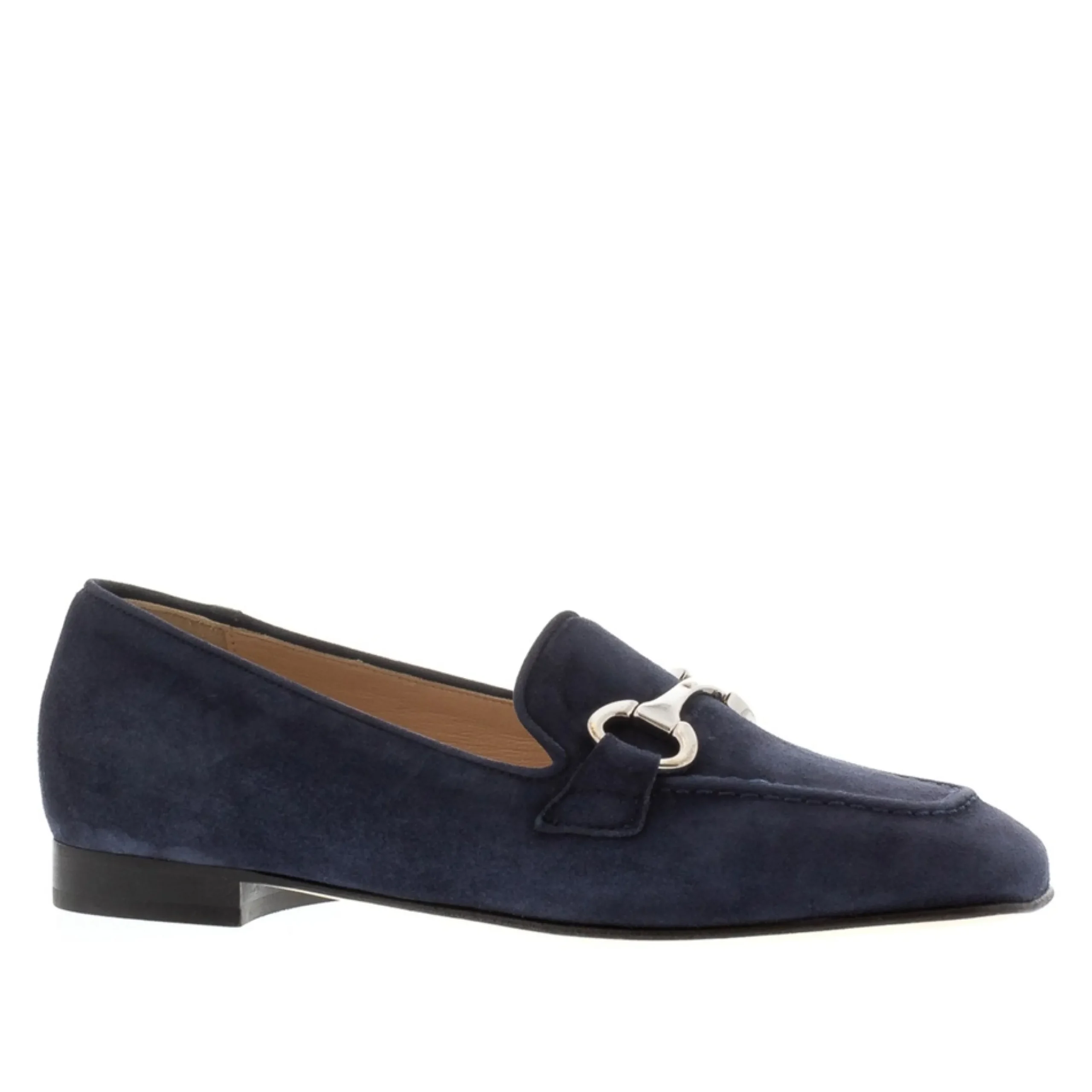 Loudan Navy Suede Snaffle Loafers