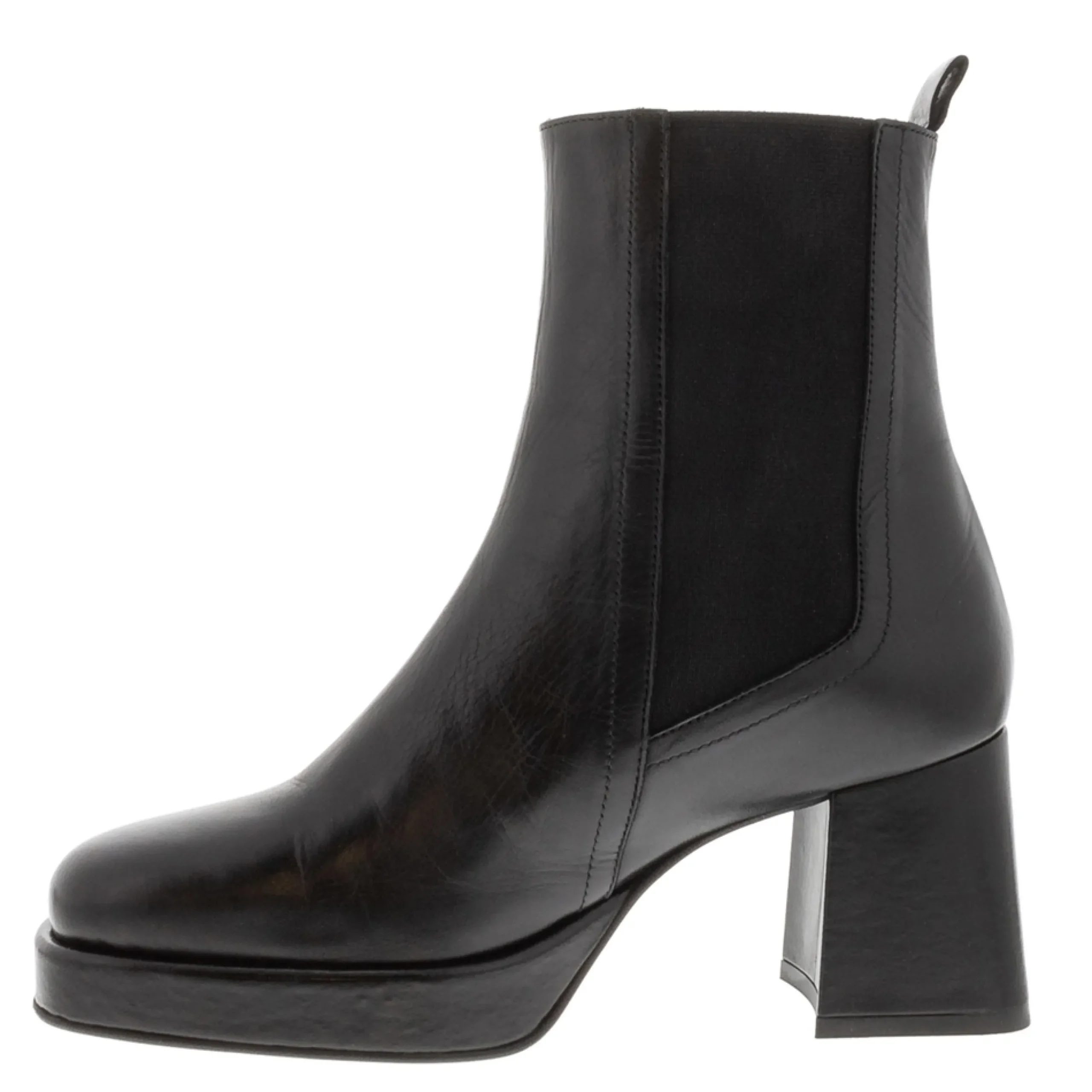 Luella Black Leather Chelsea Boots