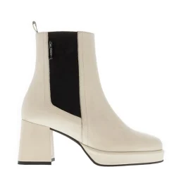 Luella Off White Leather Chelsea Boots