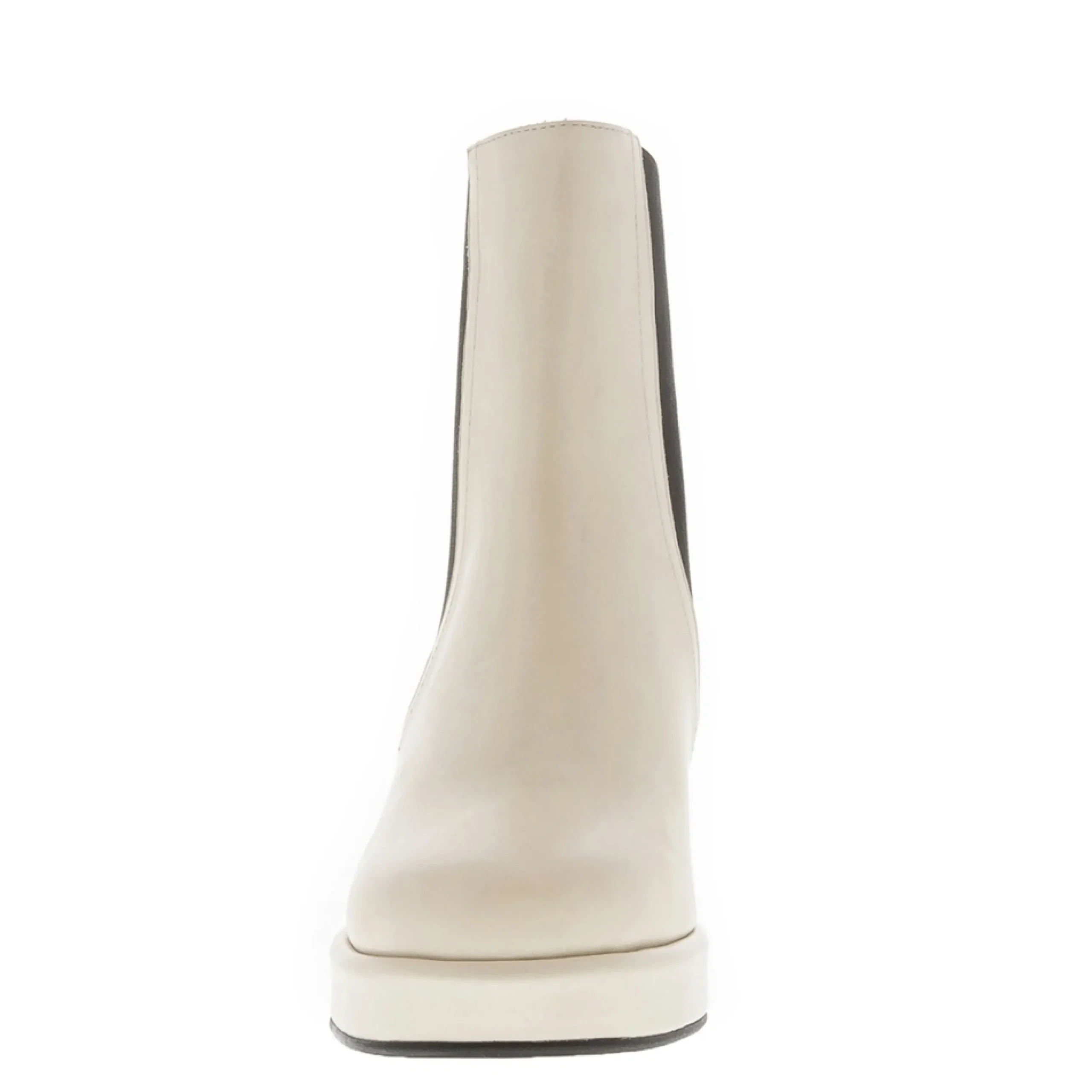 Luella Off White Leather Chelsea Boots
