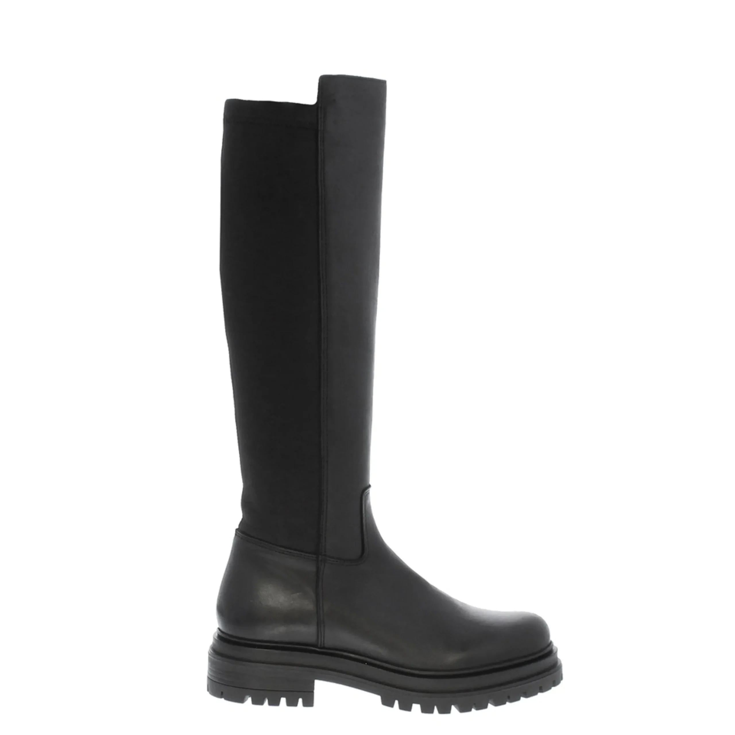 Luka Black Leather Knee High Boots