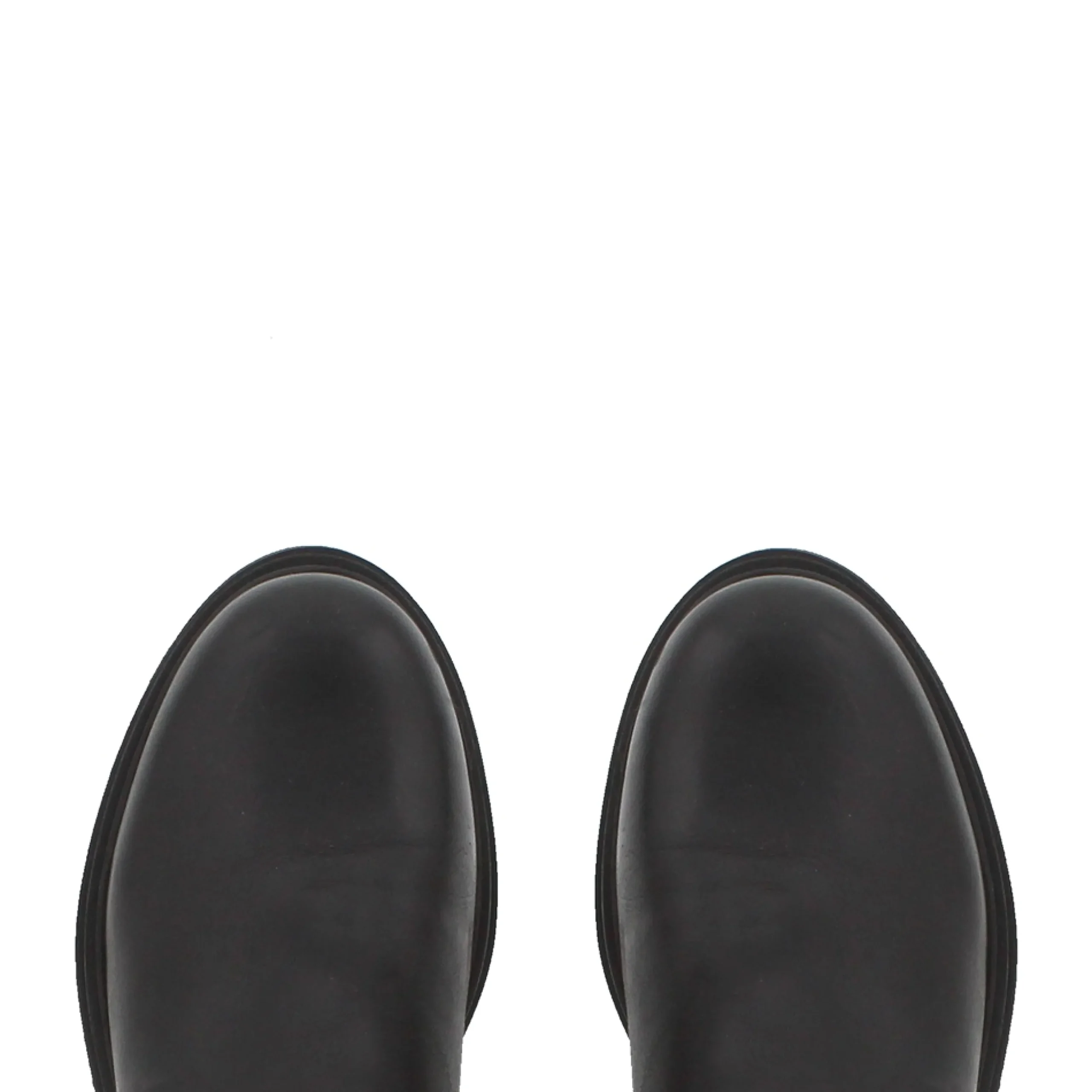 Luka Black Leather Knee High Boots