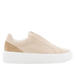 Mabel Beige Leather Trainers