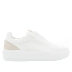 Mabel White Leather Trainers