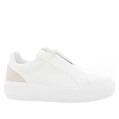 Mabel White Leather Trainers