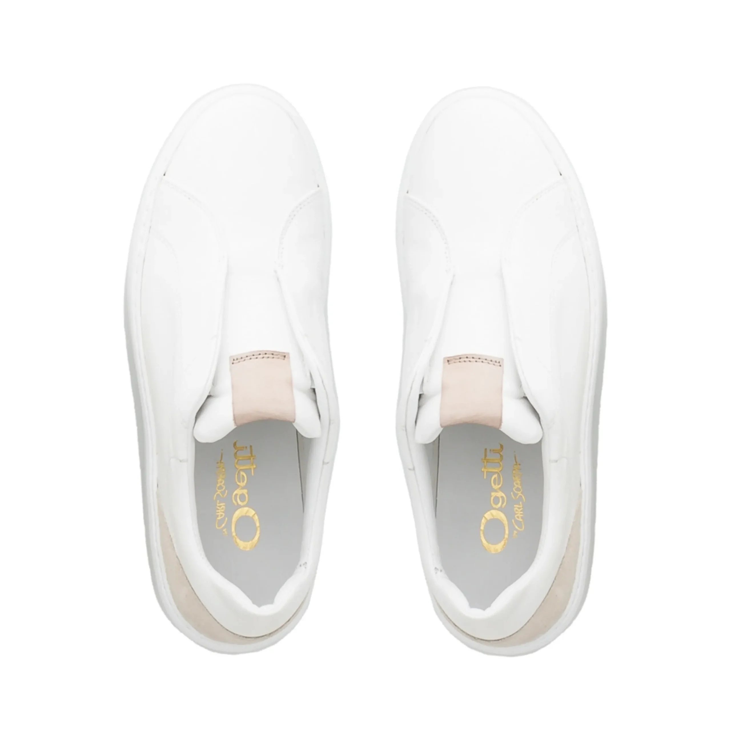 Mabel White Leather Trainers