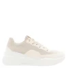 Maive Beige Leather Chunky Trainers