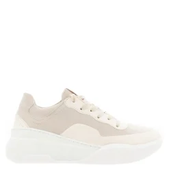 Maive Beige Leather Chunky Trainers