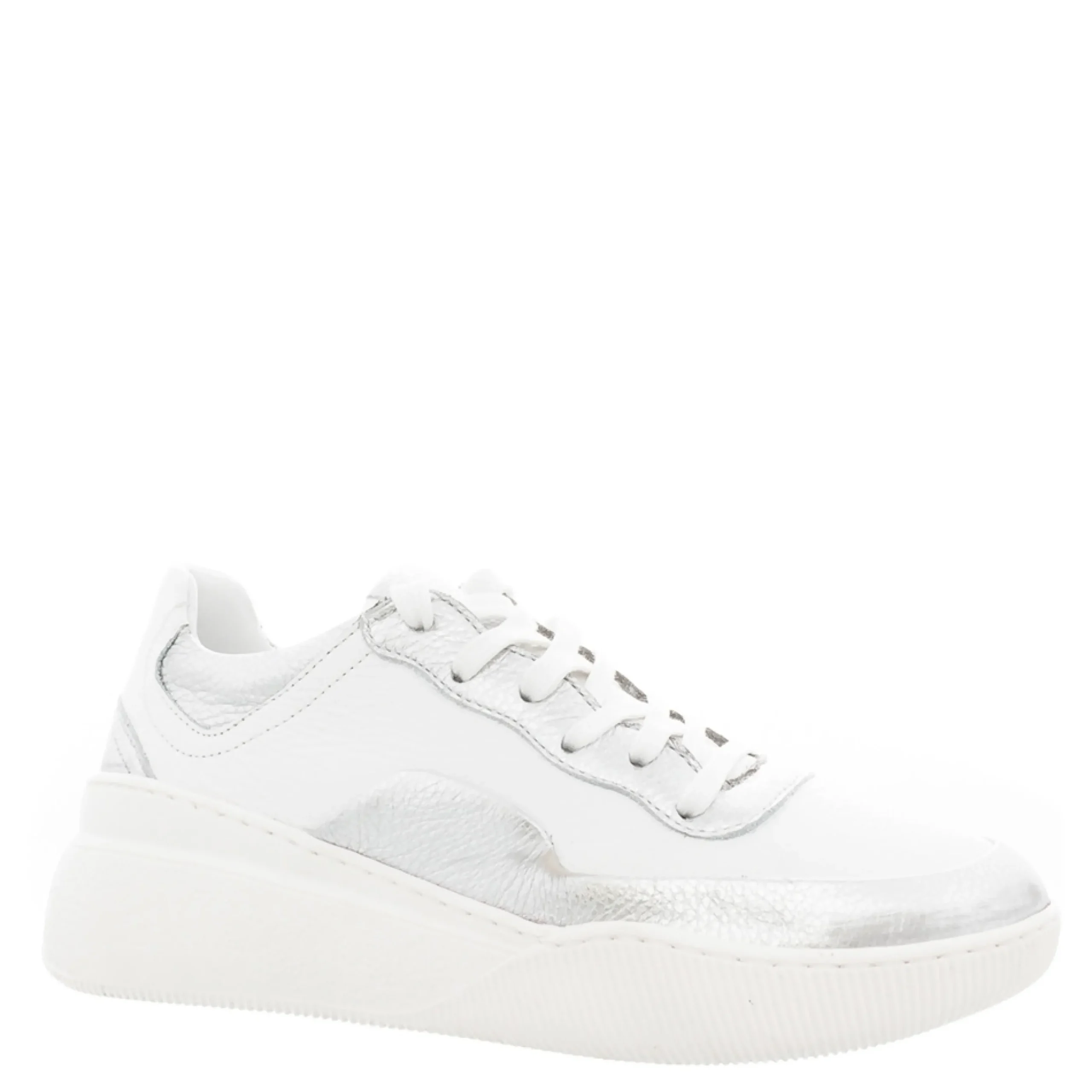 Maive White Leather Chunky Trainers