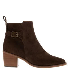 Mariposa Brown Suede Heeled Ankle Boots