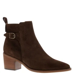 Mariposa Brown Suede Heeled Ankle Boots