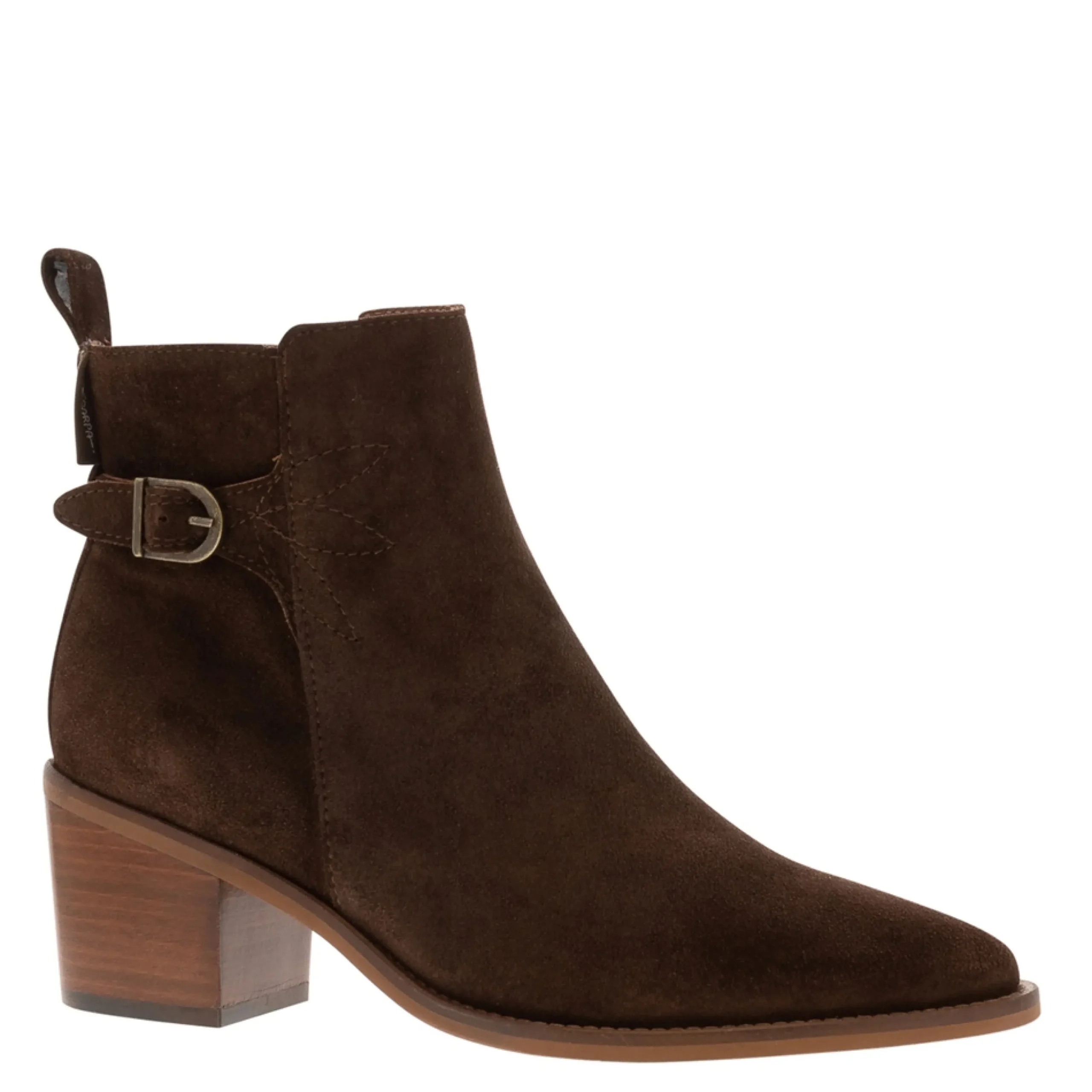 Mariposa Brown Suede Heeled Ankle Boots