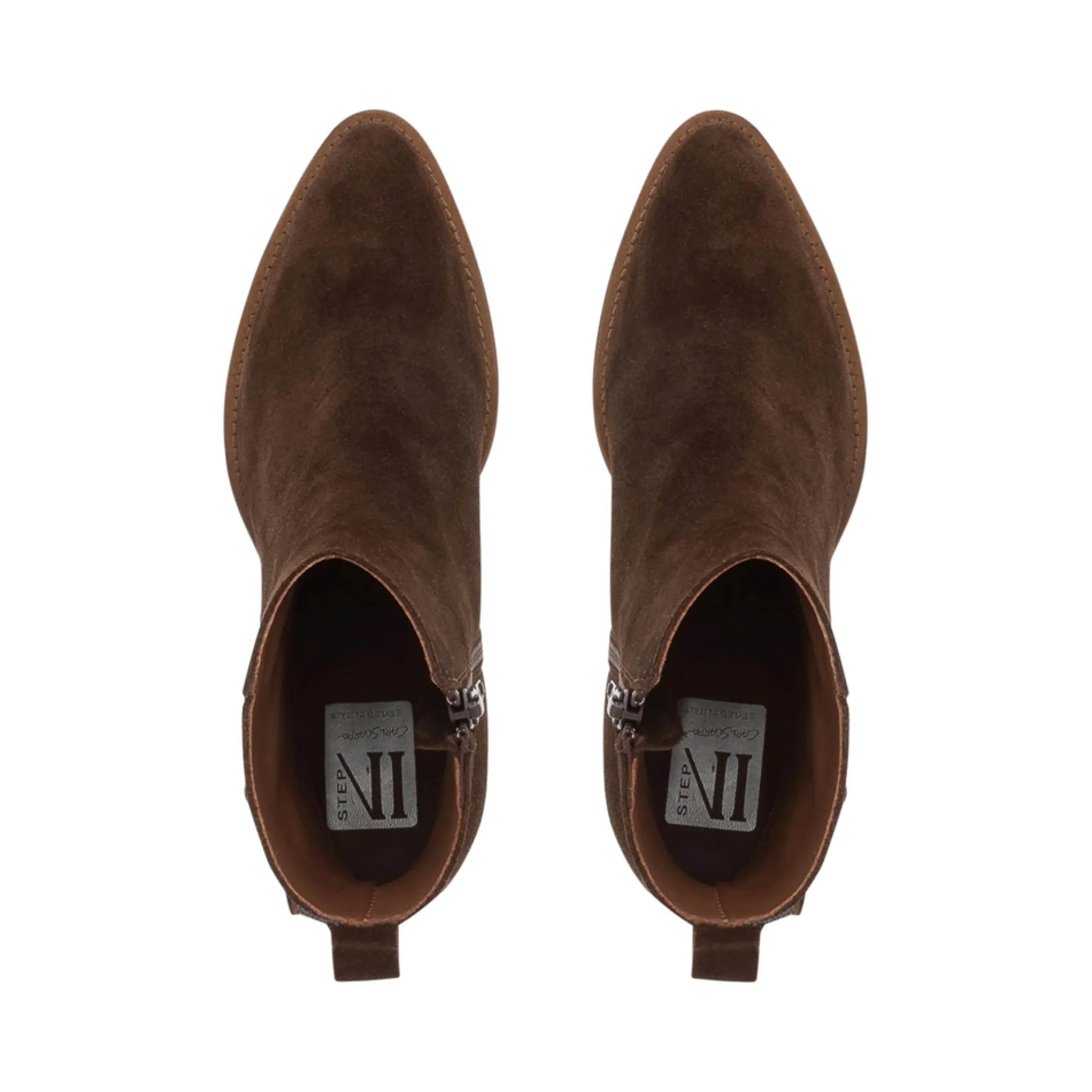 Mariposa Brown Suede Heeled Ankle Boots