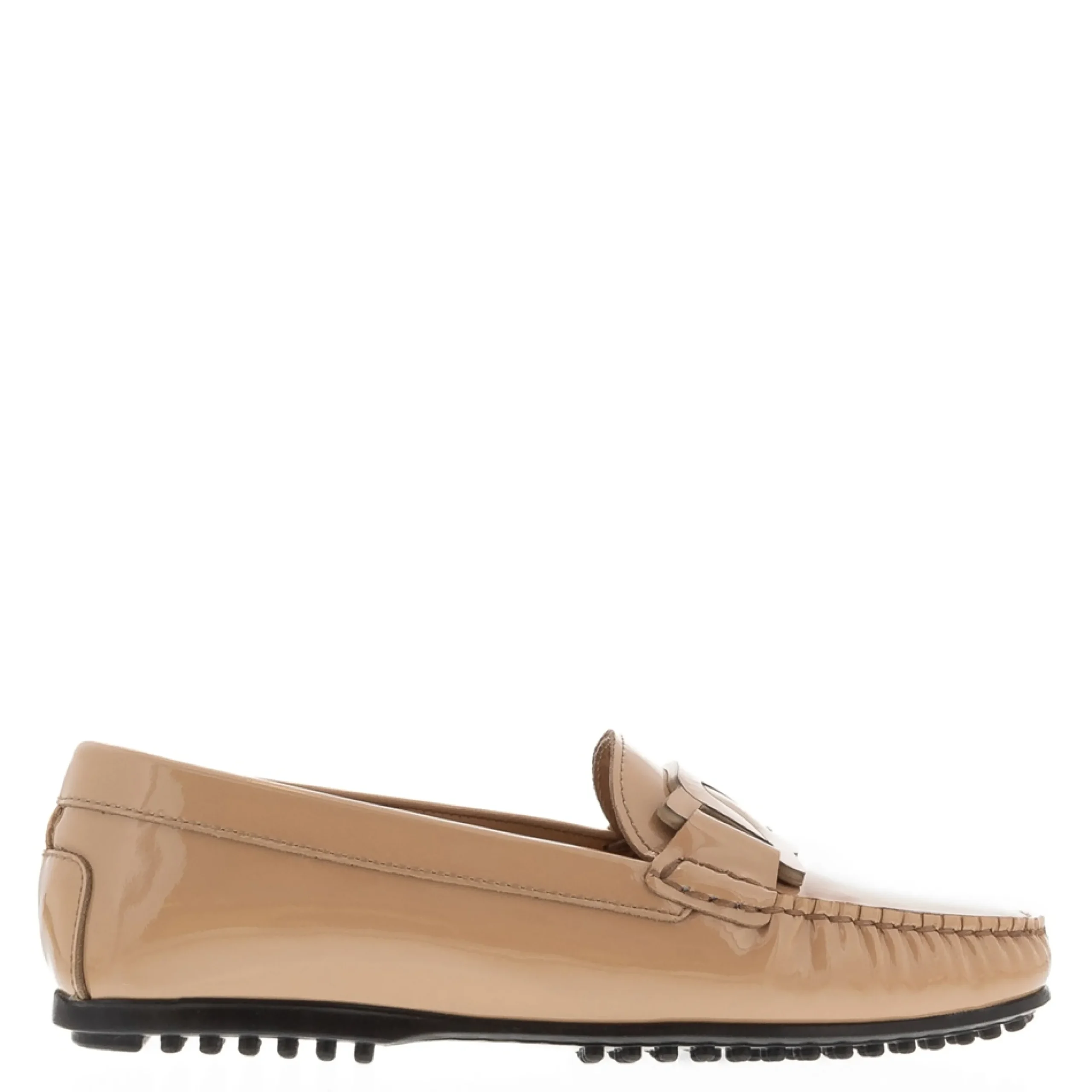 Martedi Beige Leather Penny Loafers