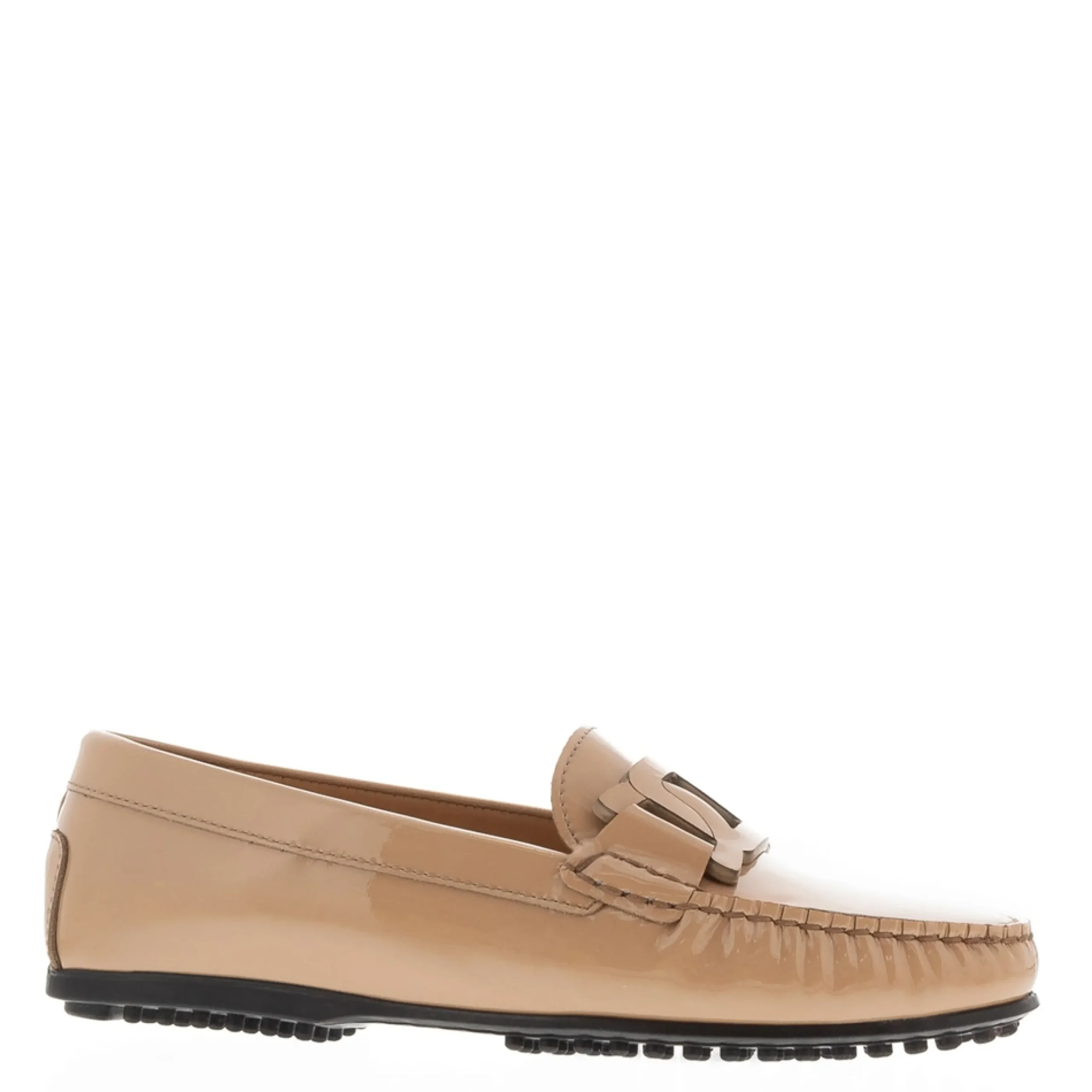 Martedi Beige Leather Penny Loafers