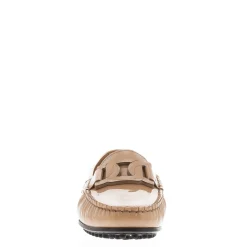 Martedi Beige Leather Penny Loafers