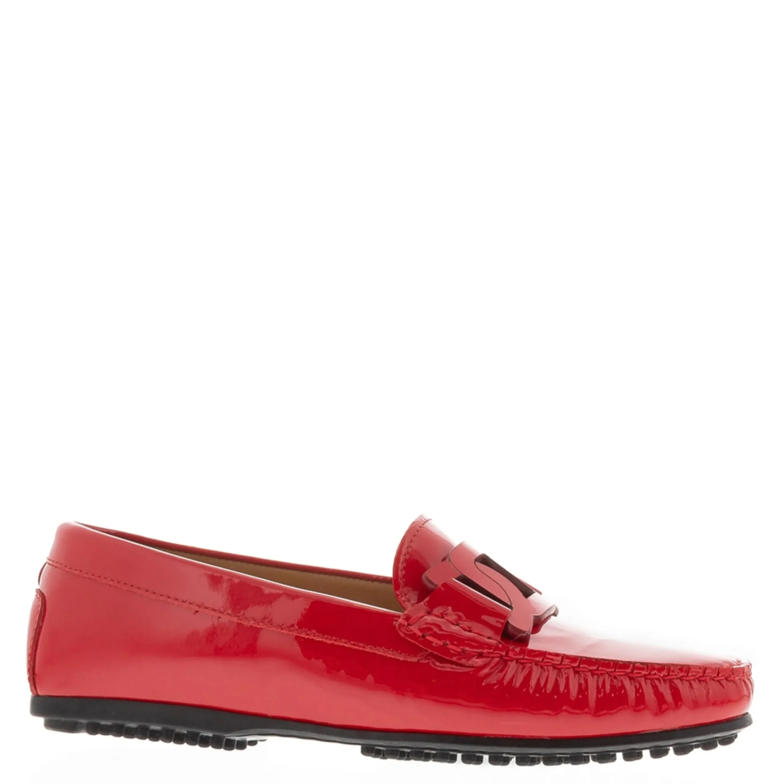 Martedi Red Leather Penny Loafers