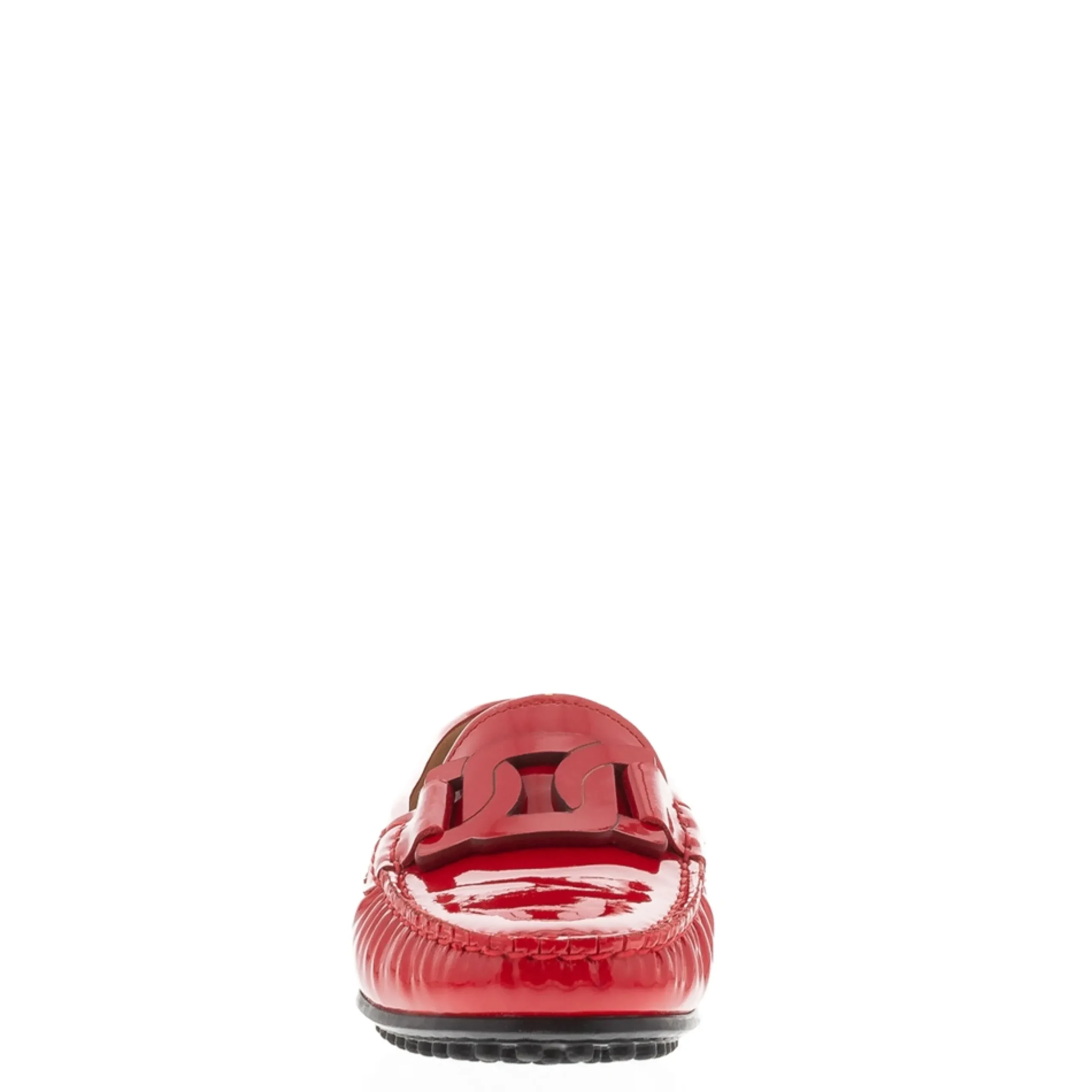 Martedi Red Leather Penny Loafers