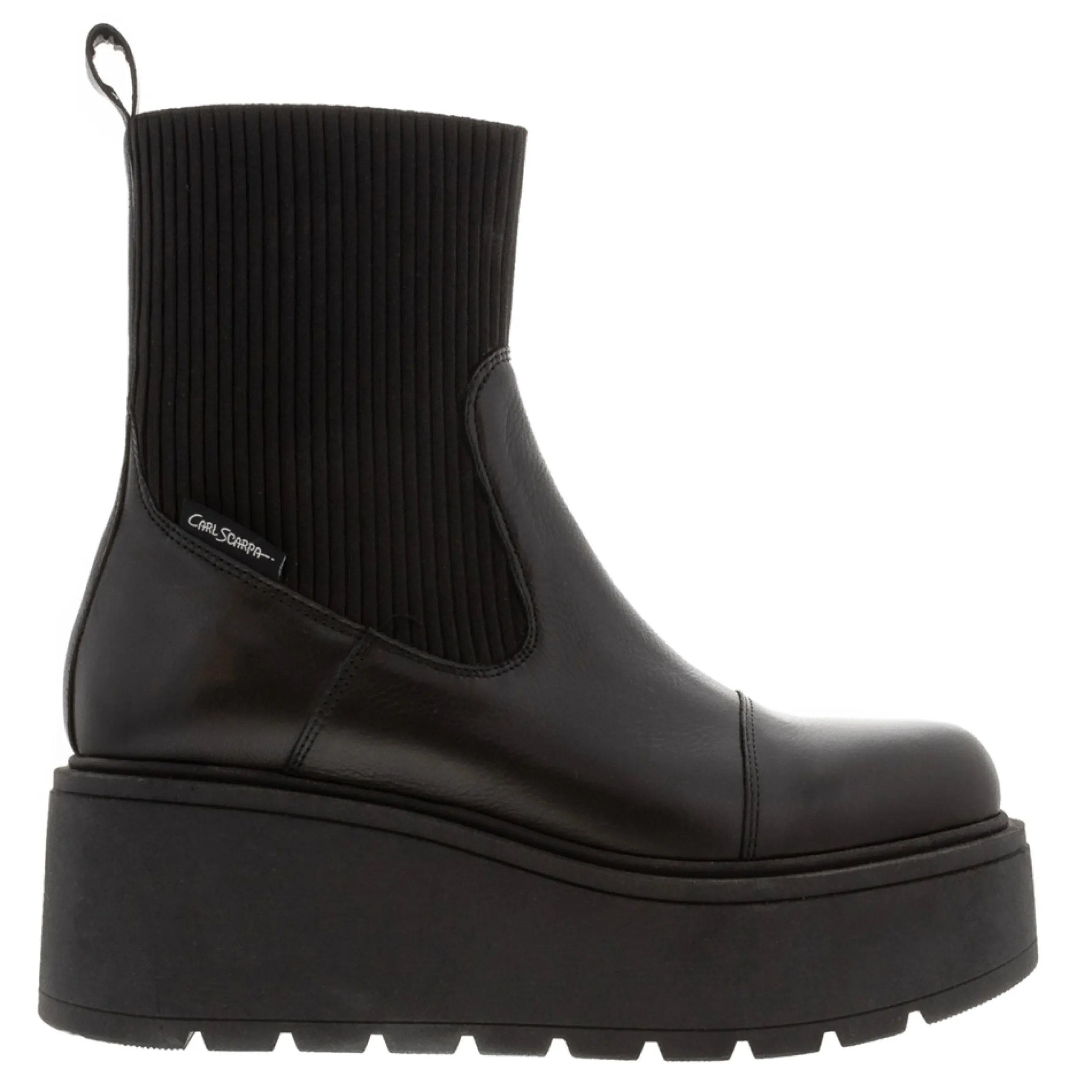 Matti Black Leather Chelsea Boots