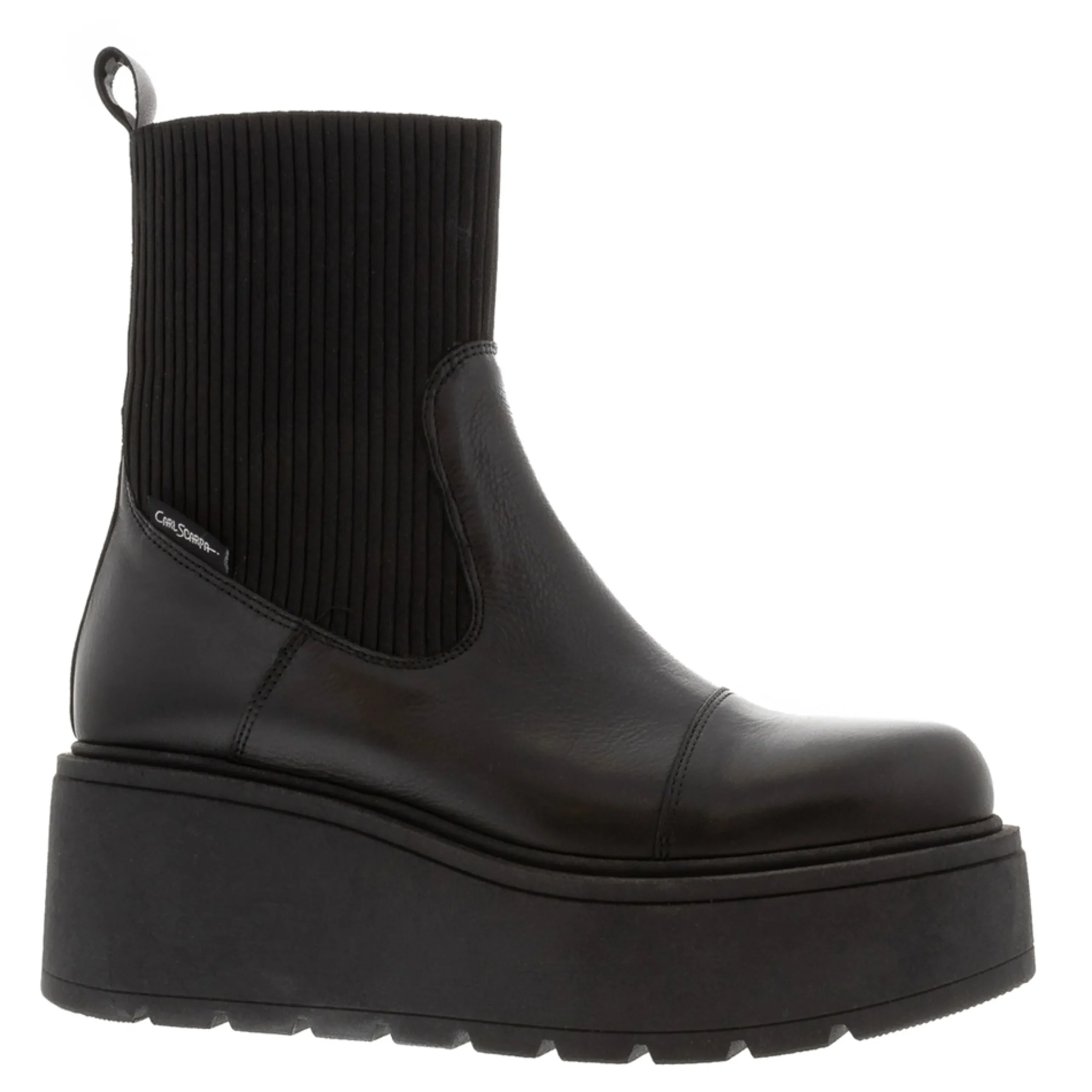 Matti Black Leather Chelsea Boots