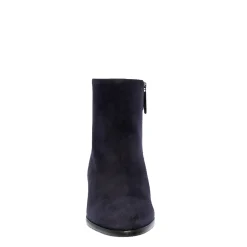 Megan Navy Suede Ankle Boots