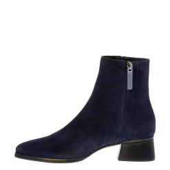 Megan Navy Suede Ankle Boots