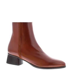 Megan Tan Leather Ankle Boots