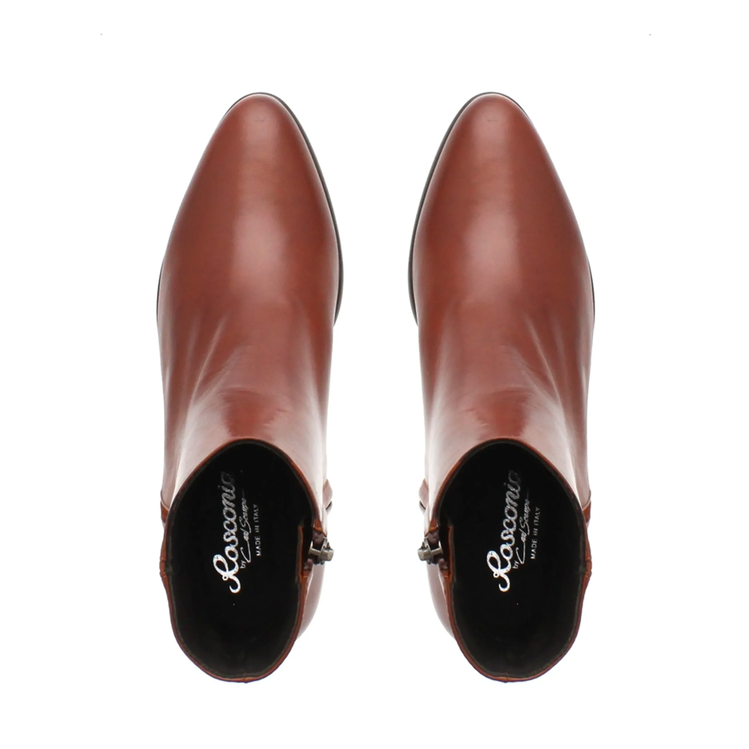 Megan Tan Leather Ankle Boots