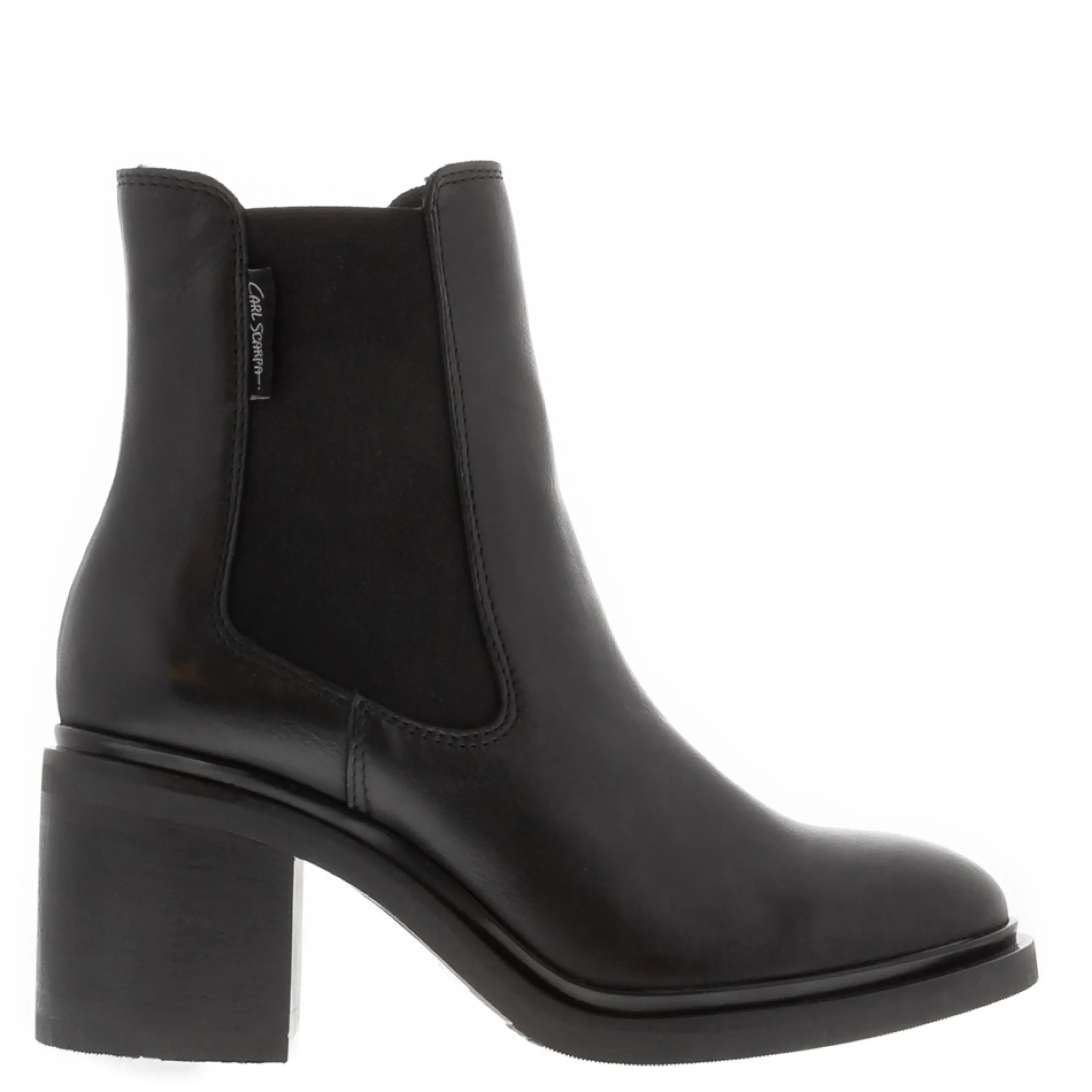 Morone Black Leather Chelsea Boots