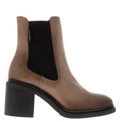 Morone Taupe Leather Chelsea Boots