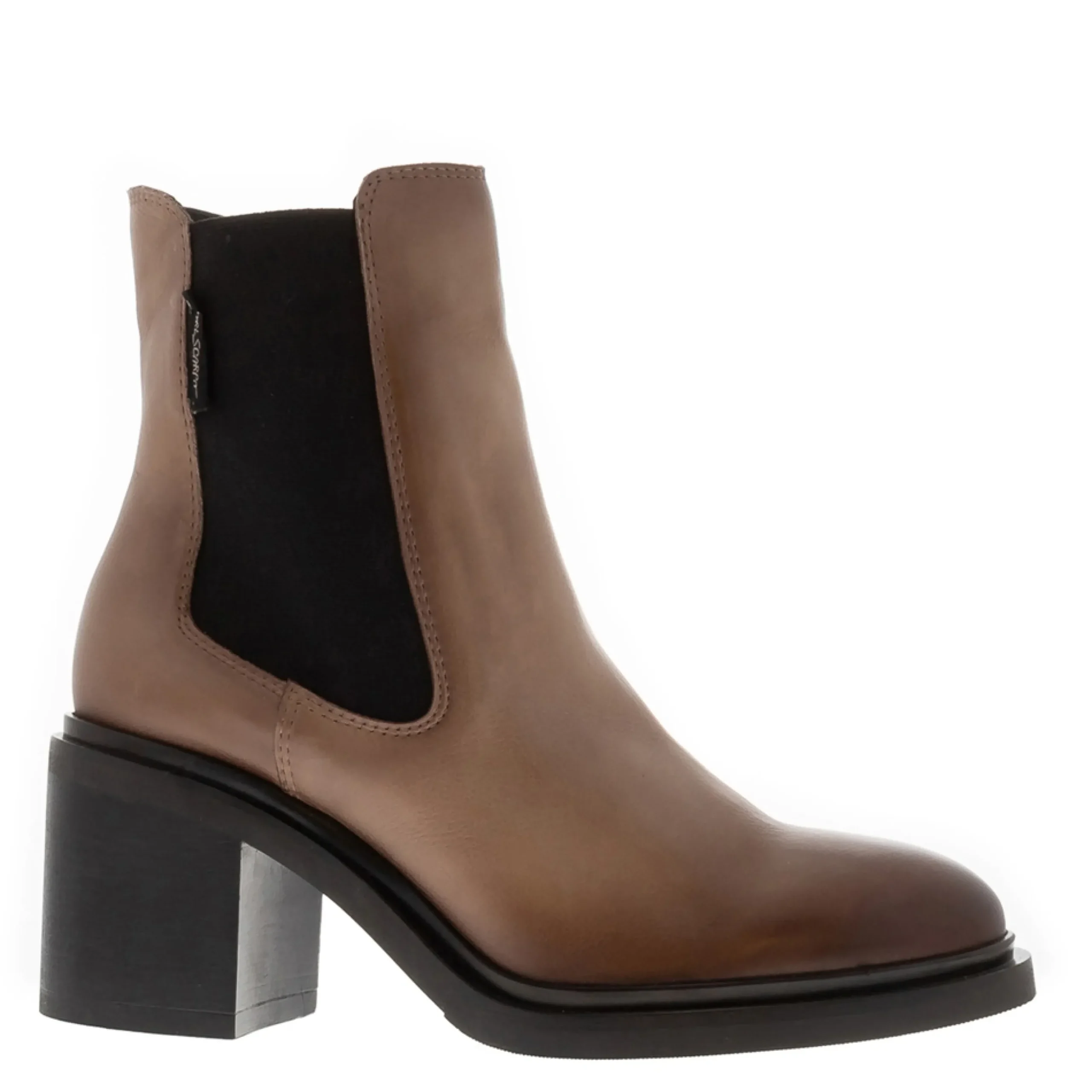 Morone Taupe Leather Chelsea Boots