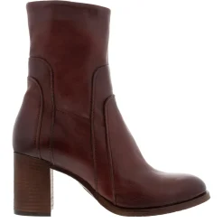 Noemi Bordo Leather Ankle Boots