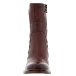 Noemi Bordo Leather Ankle Boots