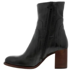 Noemi Green Leather Ankle Boots