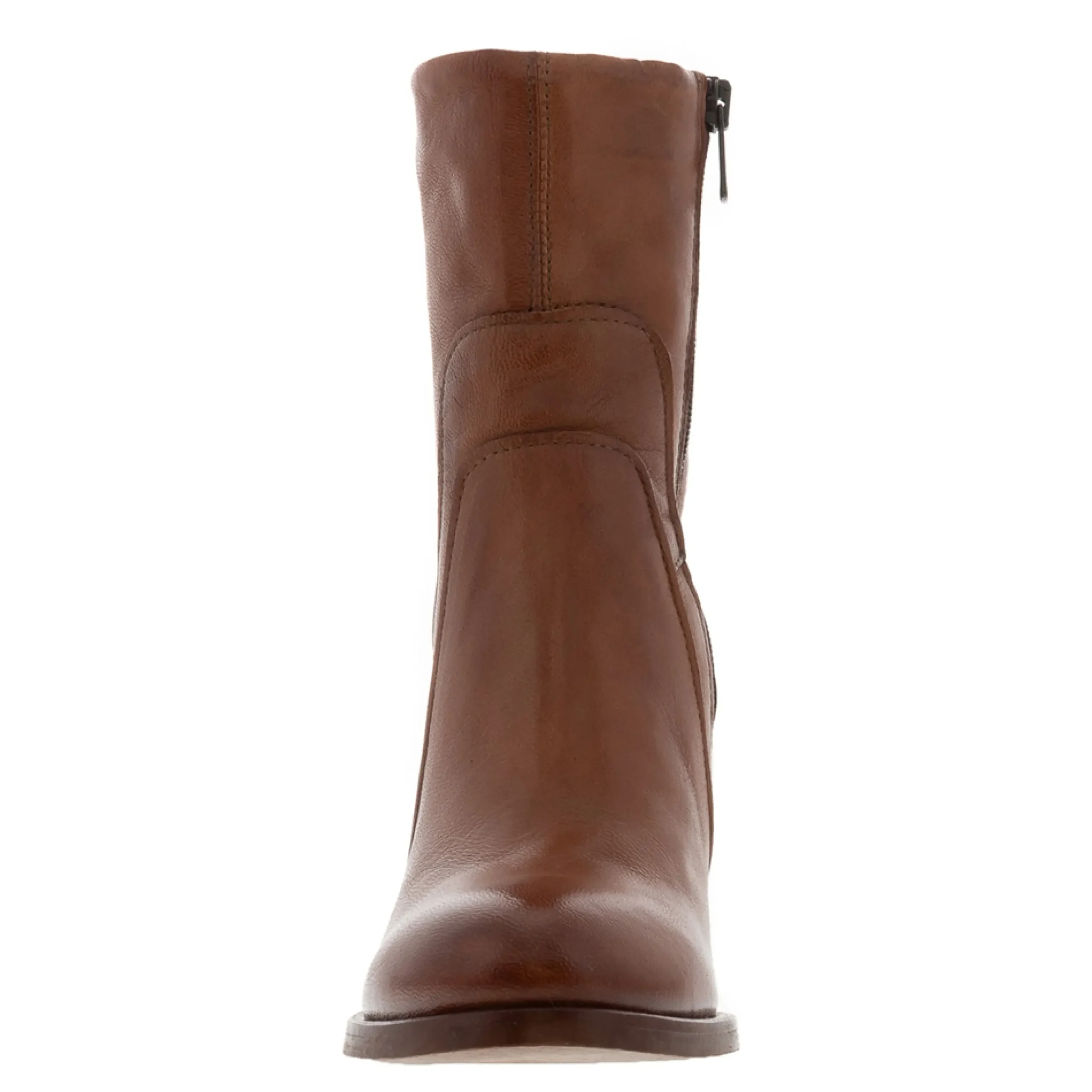 Noemi Tan Leather Ankle Boots