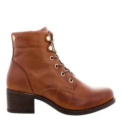 Ocean Tan Leather Lace Up Ankle Boots