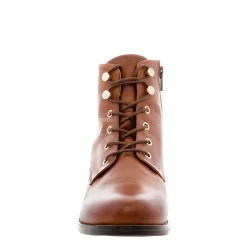 Ocean Tan Leather Lace Up Ankle Boots