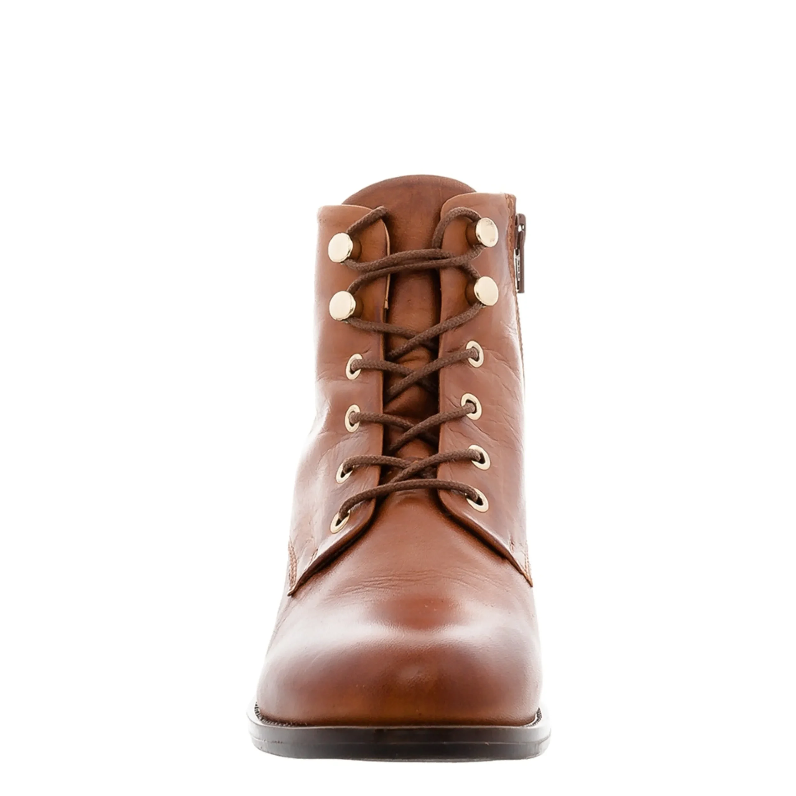 Ocean Tan Leather Lace Up Ankle Boots