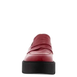 Opal Red Wedge Loafers