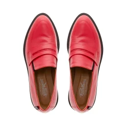 Opal Red Wedge Loafers