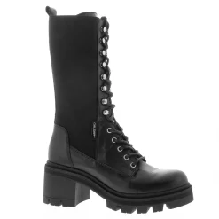 Orson Black Leather Ankle Boots