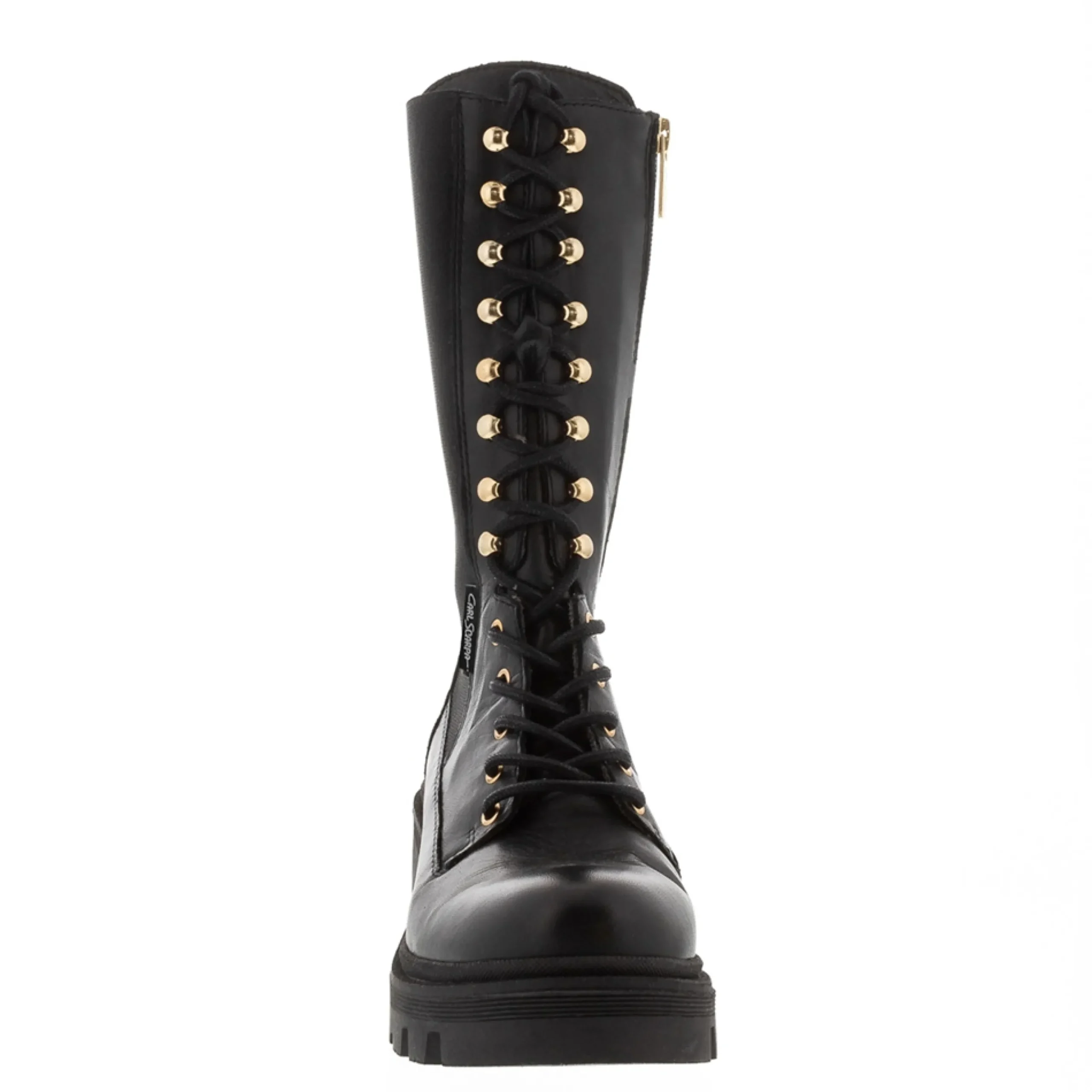 Orson Black Leather Ankle Boots