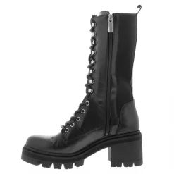 Orson Black Leather Ankle Boots