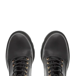 Orson Black Leather Ankle Boots