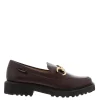 Petal Bordo Leather Snaffle Loafers