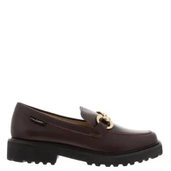 Petal Bordo Leather Snaffle Loafers