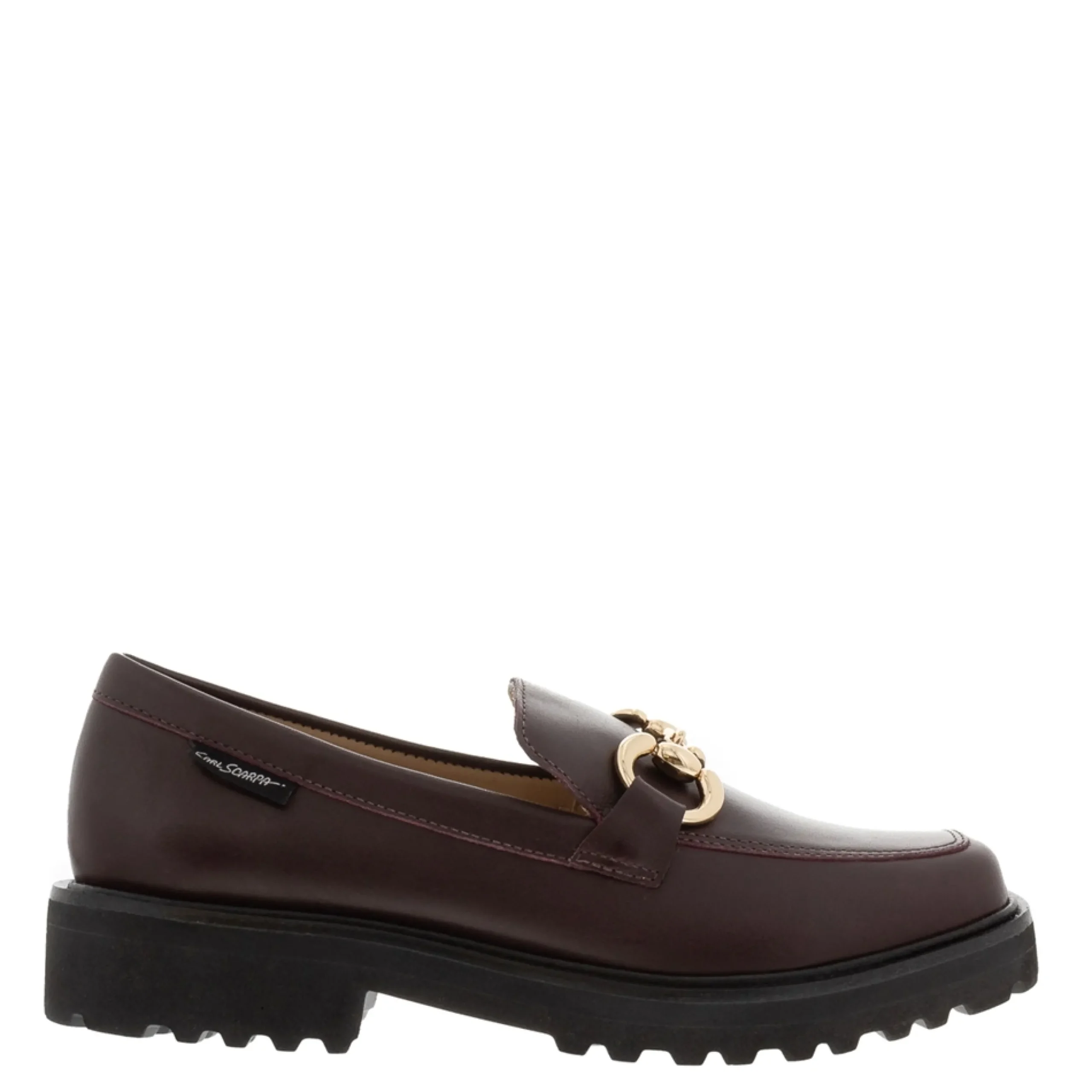 Petal Bordo Leather Snaffle Loafers