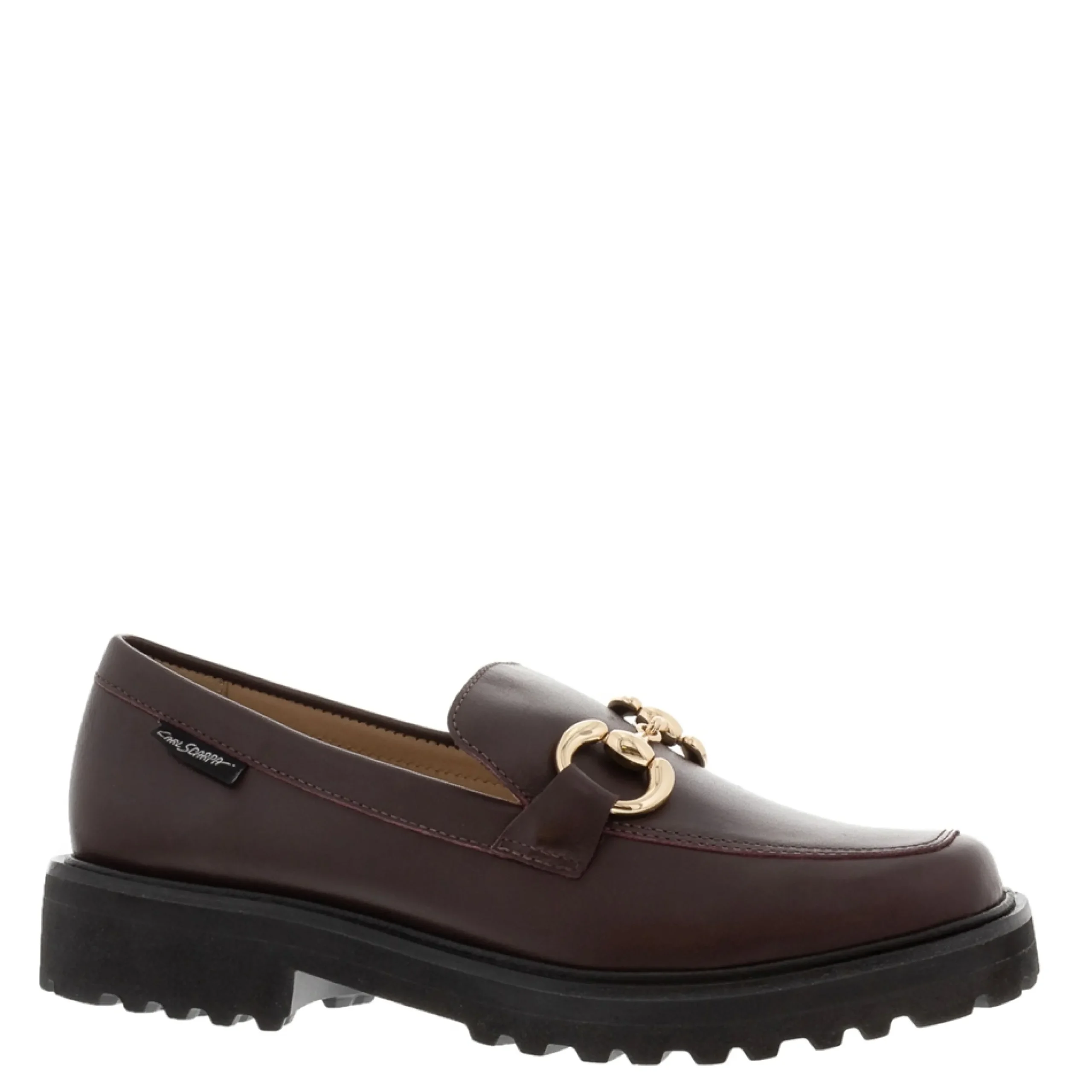 Petal Bordo Leather Snaffle Loafers