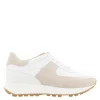 Polo White And Beige Leather Trainers
